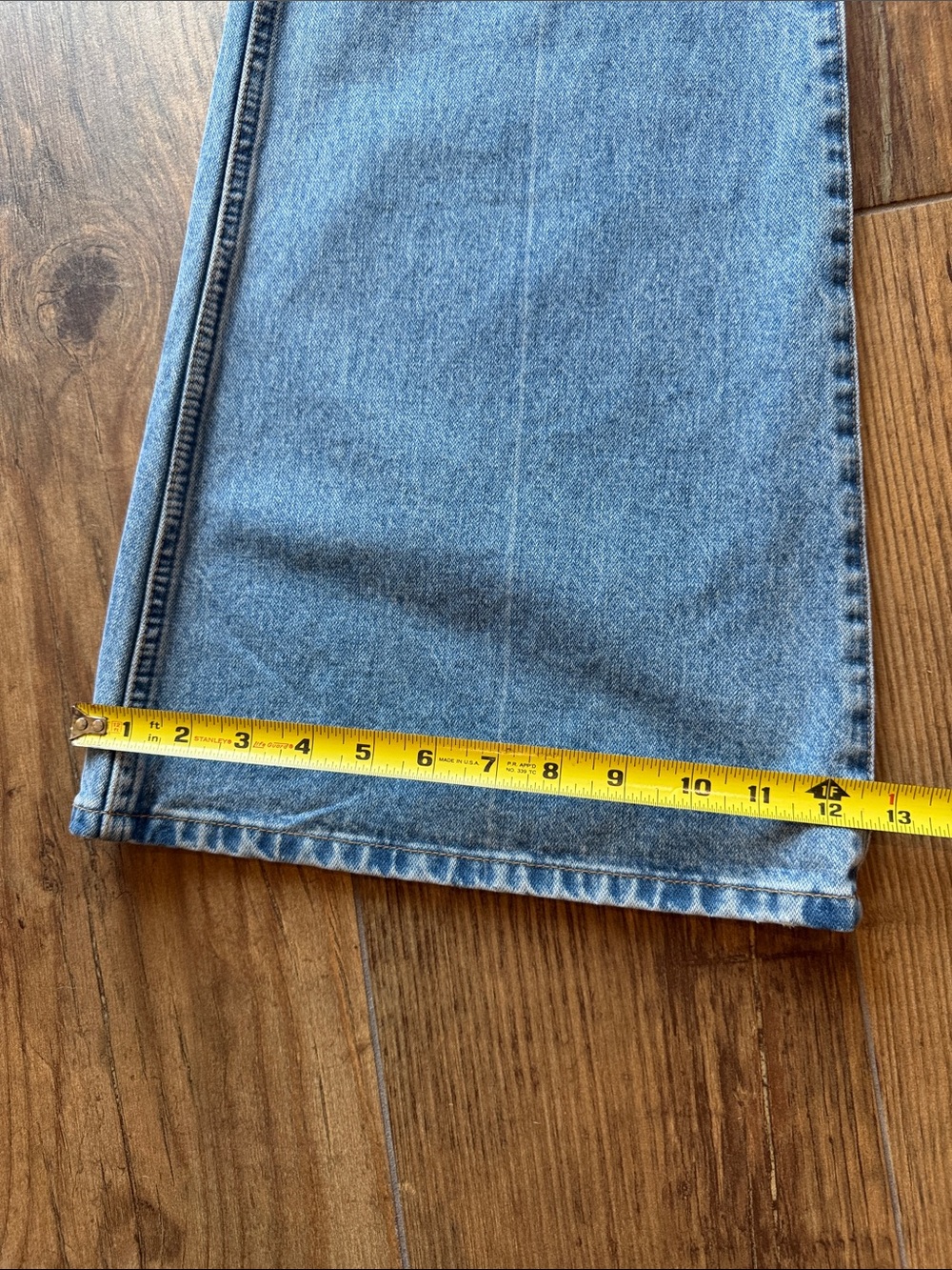 Wrangler Light Blue Distressed Flare Jeans - Women's - Picture 6 of 7